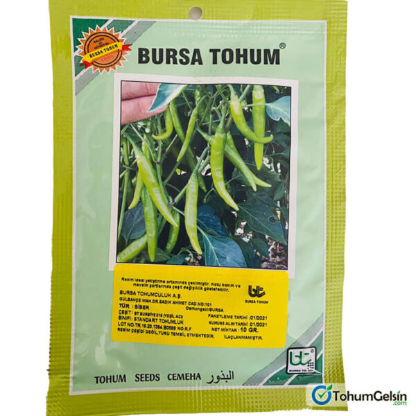 Yeşil Süs Biberi Tohumu 10 Gr